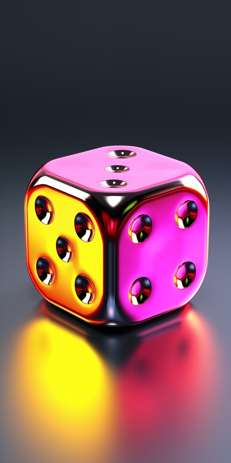Antarmuka Lightning Dice di smartphone dengan panel taruhan yang jelas dan video dealer langsung